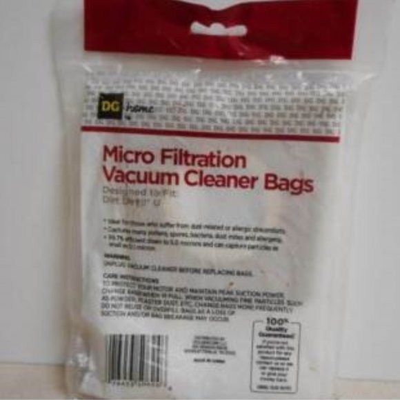 DG Home Dirt Devil by Hoover Type U Micro Vacuum Cleaner Bags 2 Pack - Picture 2 of 2
